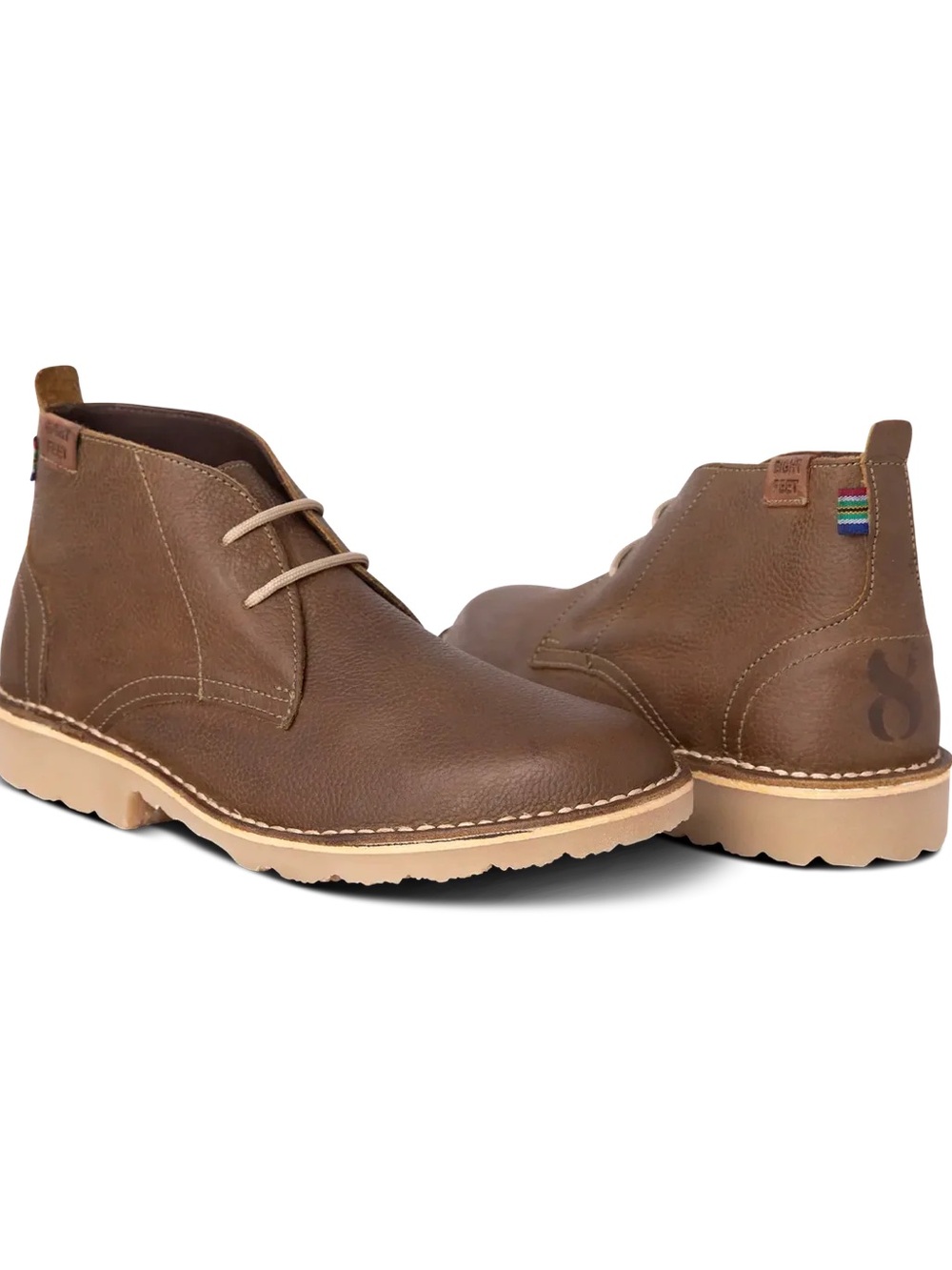 Veldskoen Eight Feet Men's Olive Brown Leather Chukka Boots - size 9